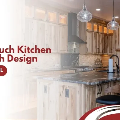 Remodeled Vero Beach kitchen by Final Touch Kitchen and Bath Design with custom cabinetry, granite countertops, and island seating
