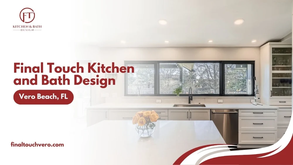 Modern Vero Beach kitchen remodel with sleek cabinets and island