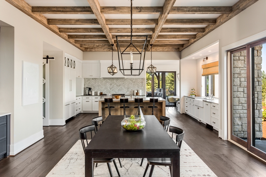 ceiling as a focal point in a kitchen remodel JM Kitchen & Bath Design